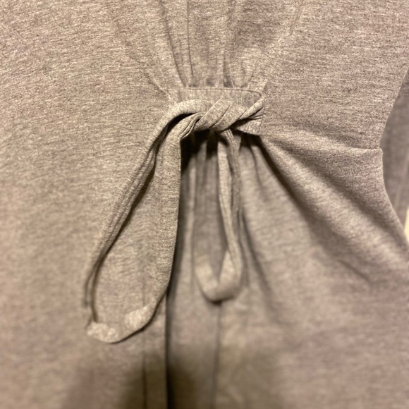 BUMP - Woman’s gray long maternity cardigan with pockets sides, Size: S - Picture 6 of 7